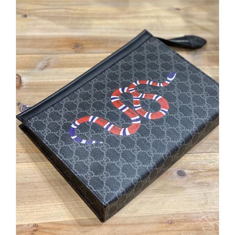 gucci black snake clutch|gucci clutch bag.